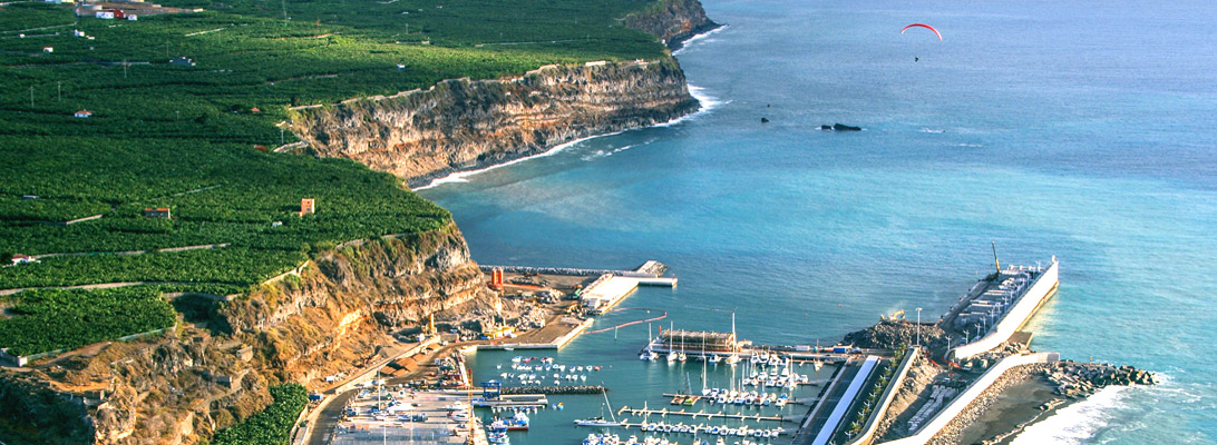 View of the port of Puerto de Tazacorte